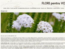 Tablet Screenshot of floripentruvoi.ro